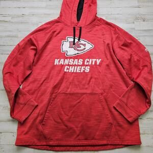 Mens XL Majestic NFL Kansas City Chiefs Pullover Hoodie Sweatshirt